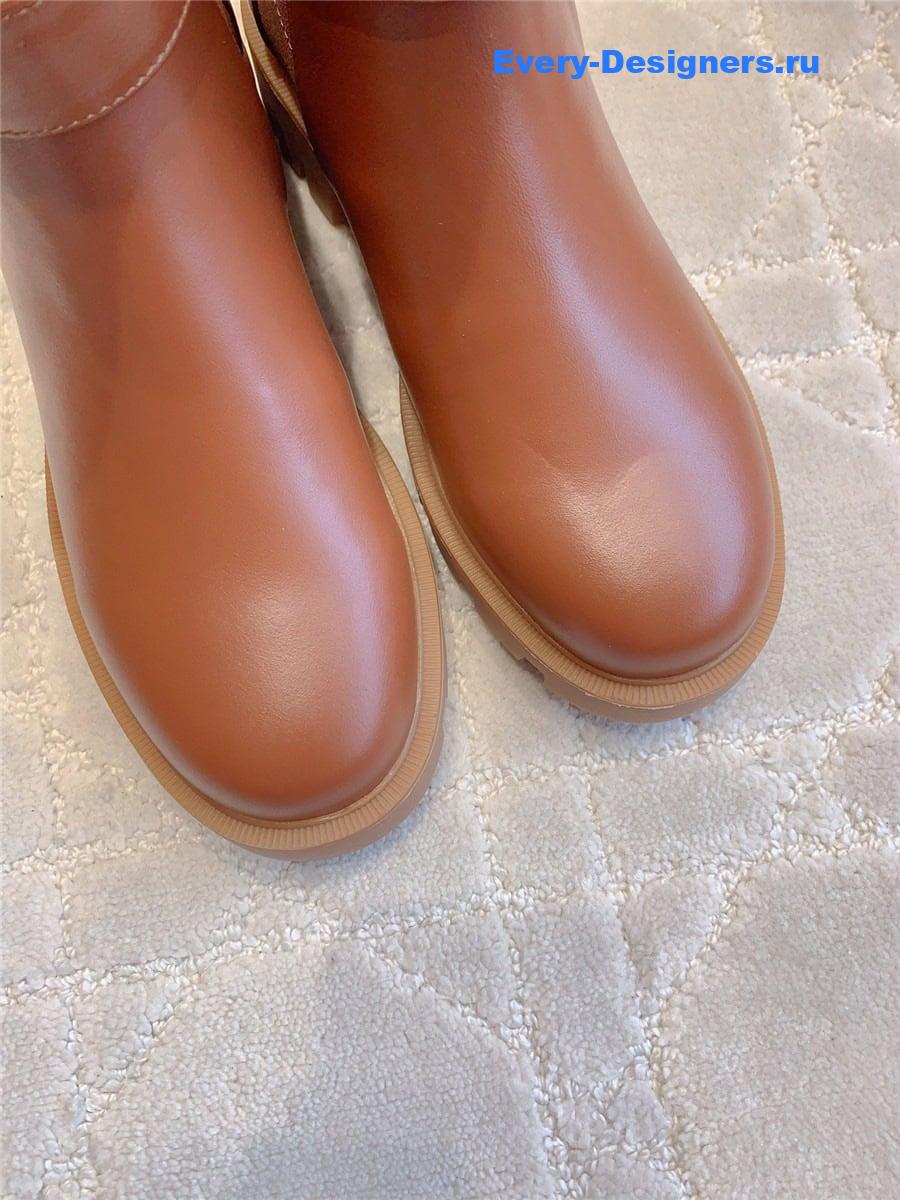 Chr1st1an louboutin brown chelsea boots
