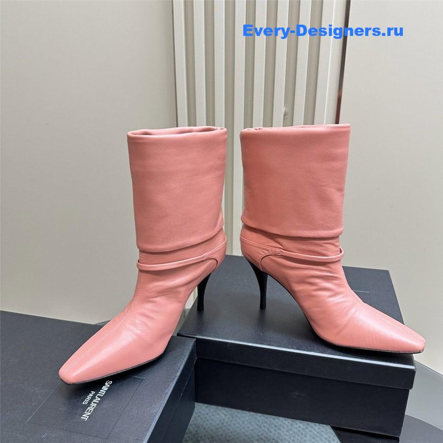 Y51 side zipper ankle boots