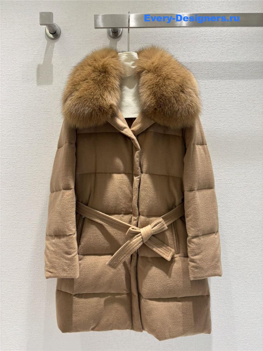 L0r0 P1ana fox fur collar down jacket