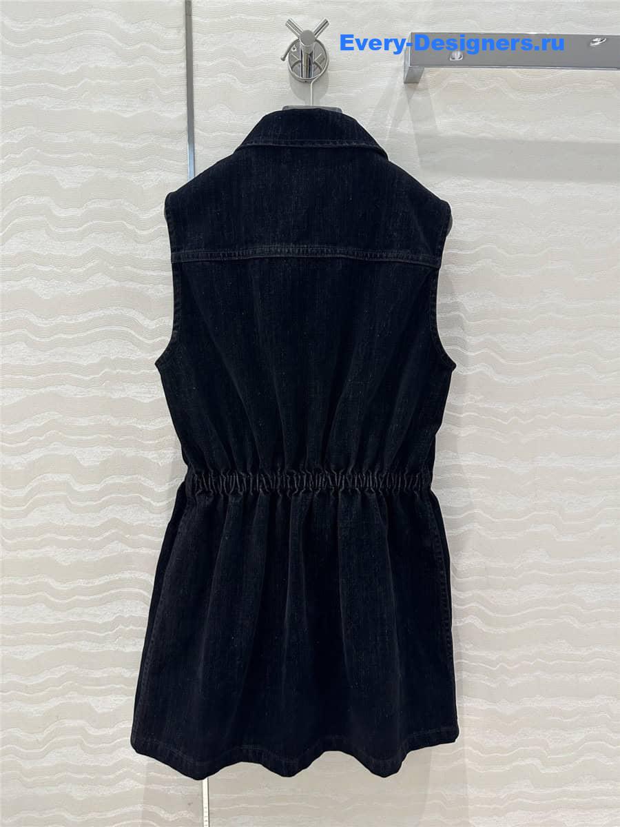 M1um1u denim vest dress