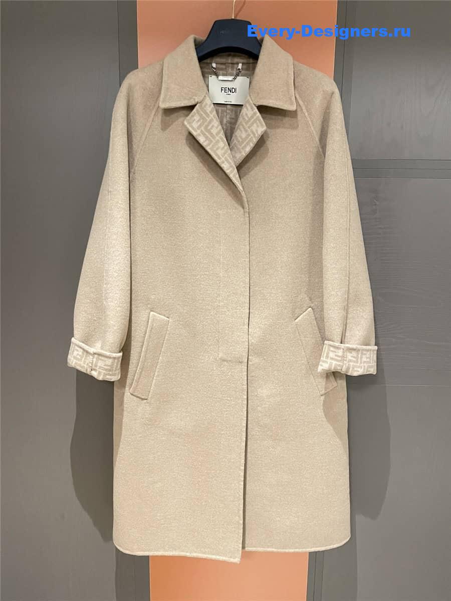 F**di lapel long coat