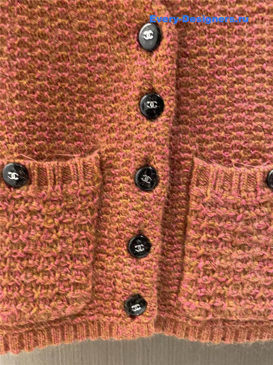 CC Orange Pocket Knit Vest
