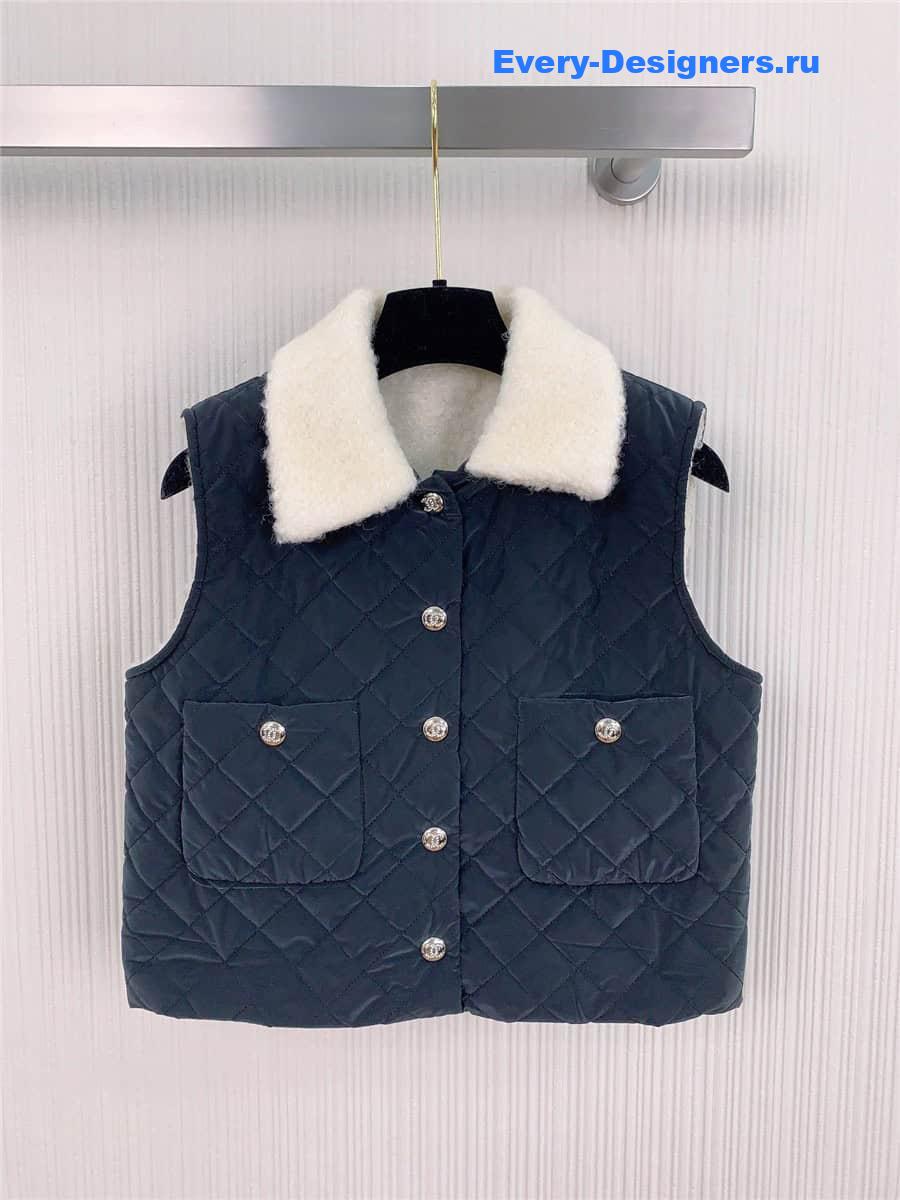 cc lambswool quilted D1am0nd vest
