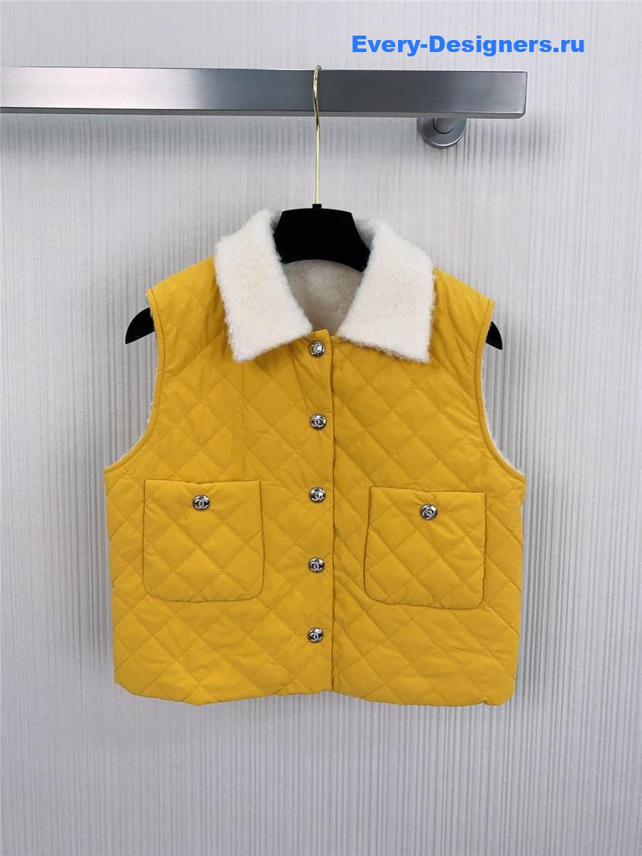 cc lambswool quilted D1am0nd vest