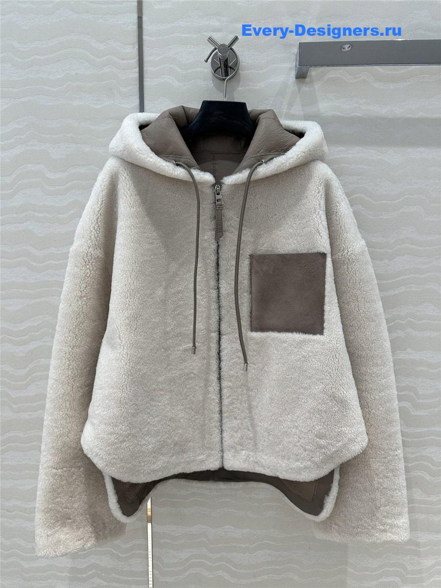 L0ew* lamb fur coat