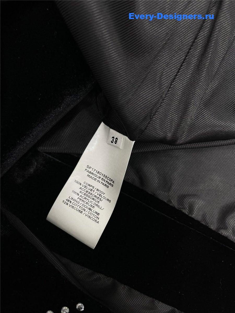 Balmain velvet suit