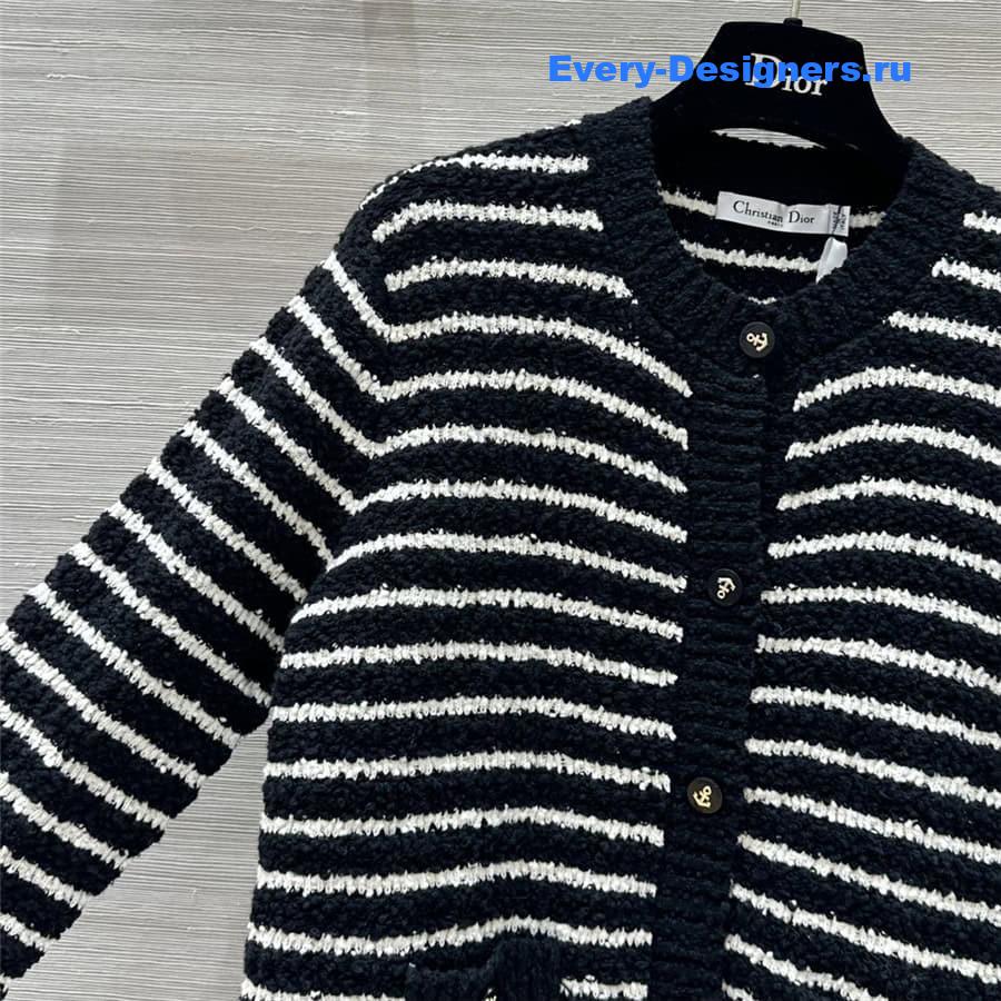 D10r striped cardigan jacket