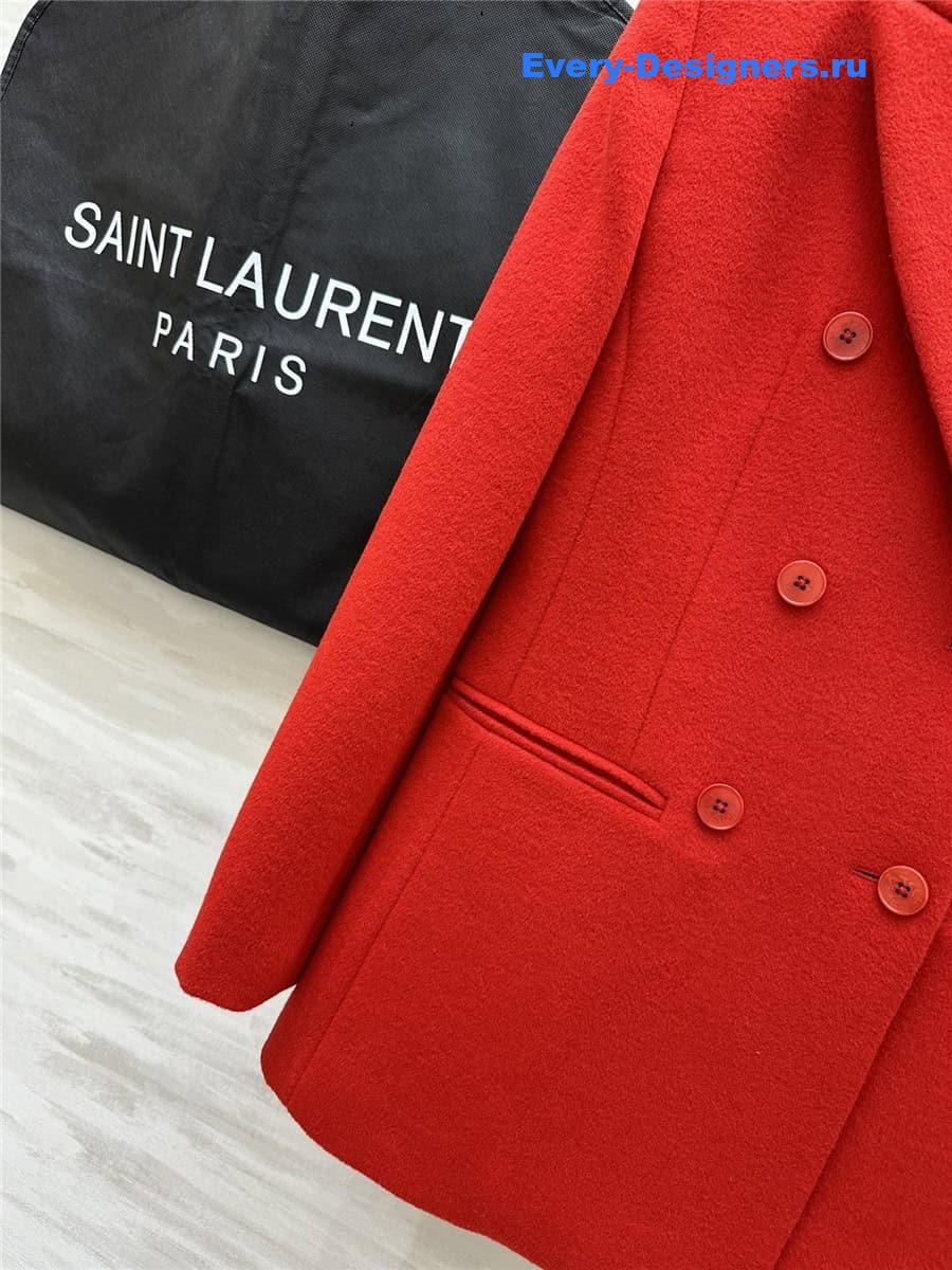 Y51 red wool blazer
