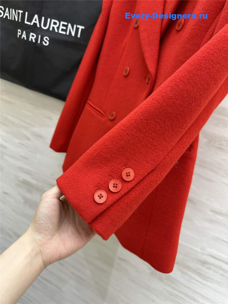 Y51 red wool blazer