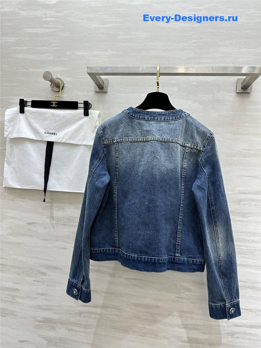 CC distressed denim jacket