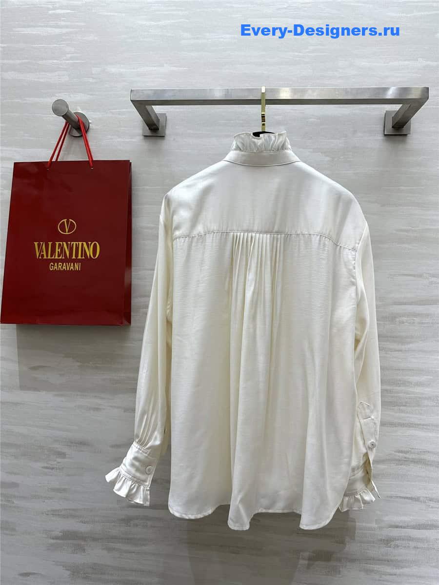 Va1e*ntin0 ruffled long sleeve shirt