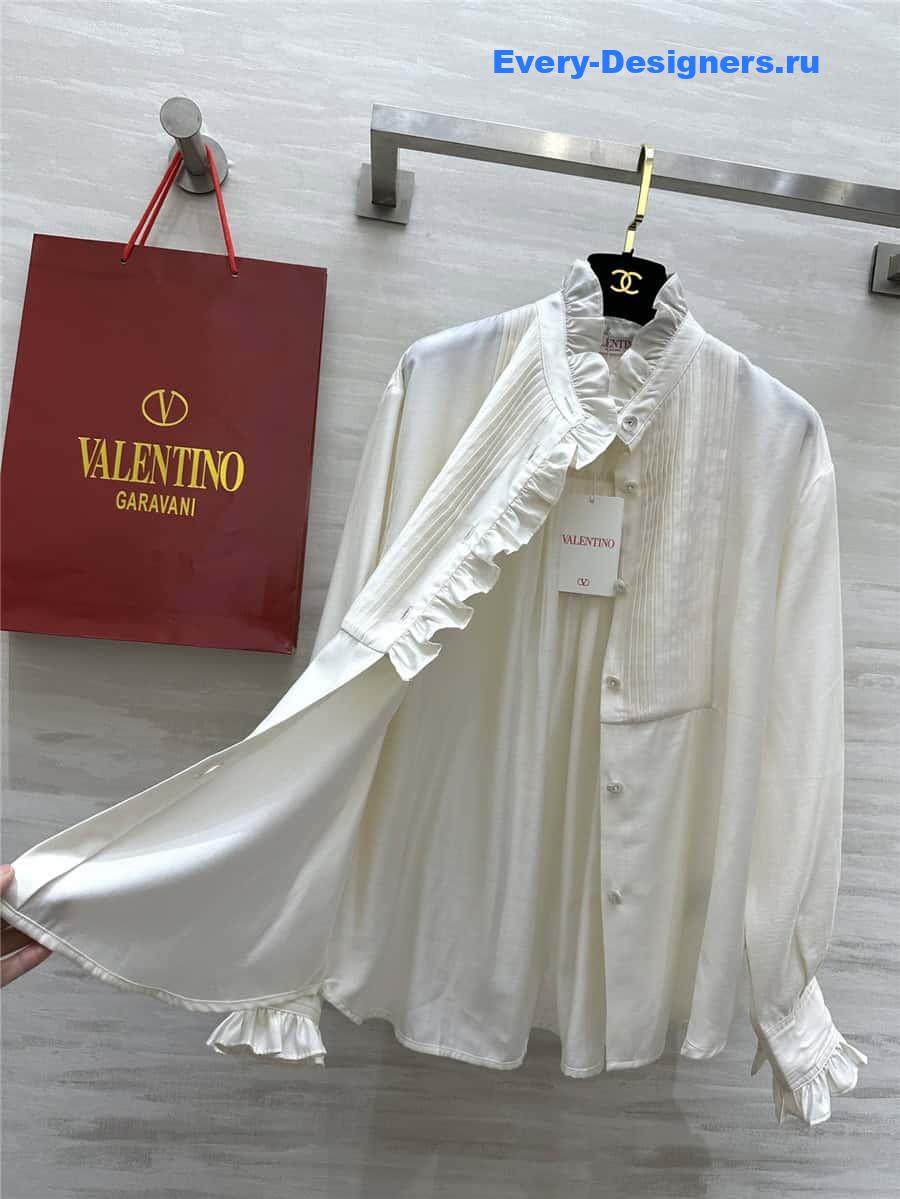 Va1e*ntin0 ruffled long sleeve shirt