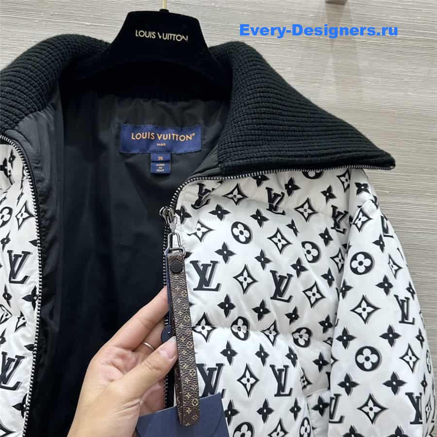 l0vis Vvtt0n lv logo short down jacket