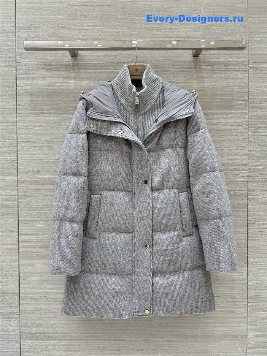 L0r0 P1ana mid-length down jacket