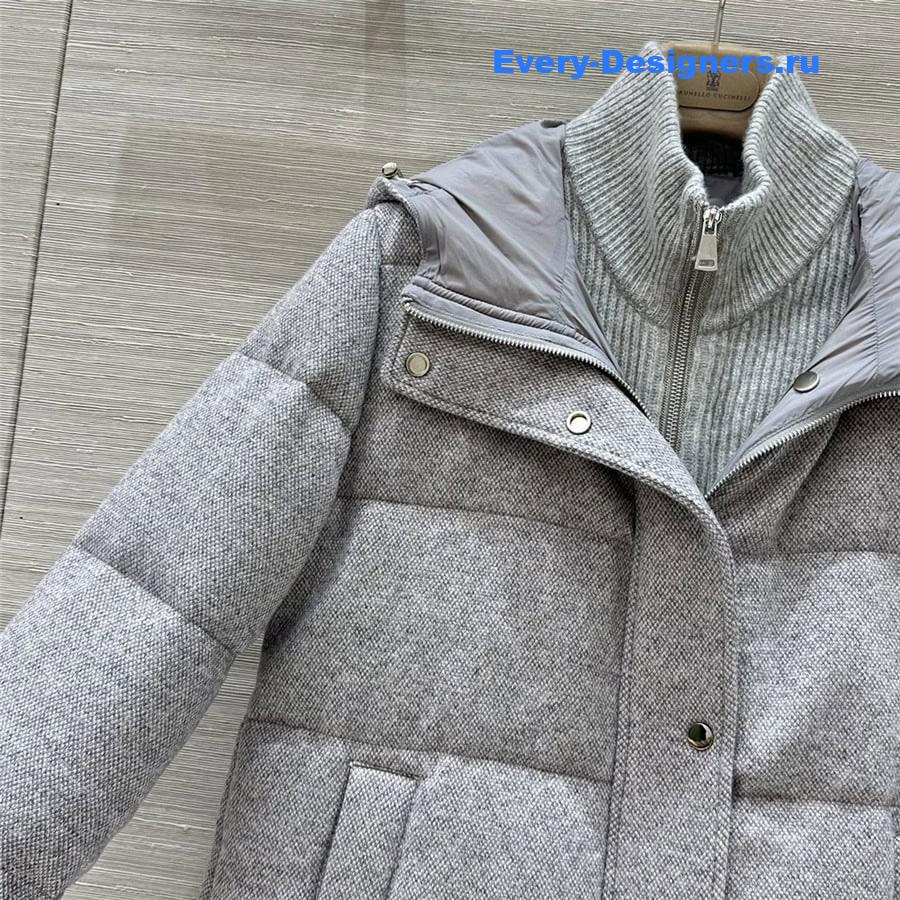 L0r0 P1ana mid-length down jacket