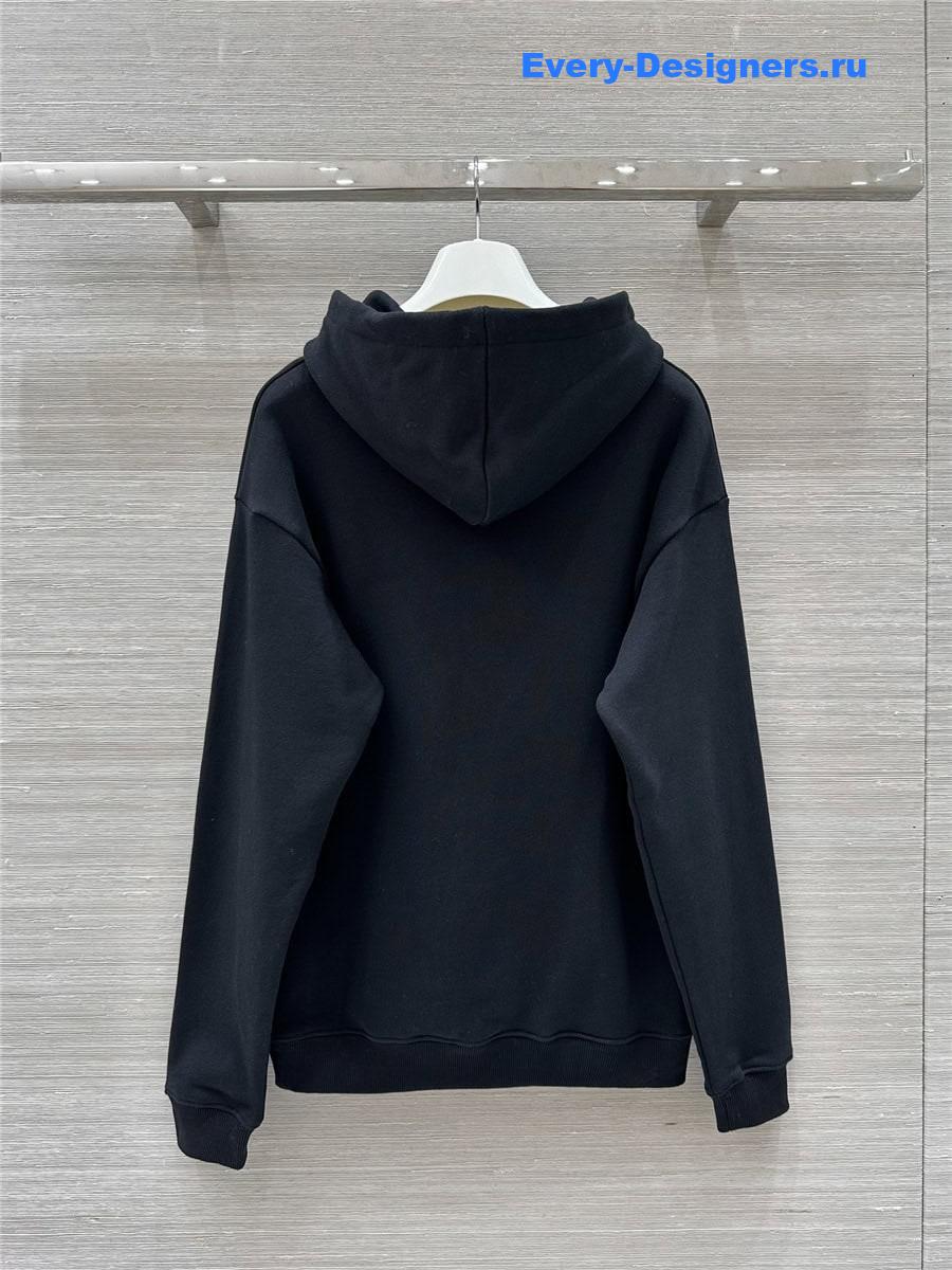 L0ew* embroidered logo hoodie black