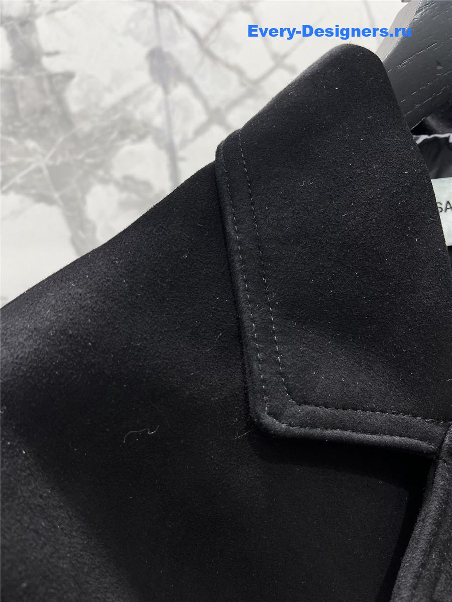 Y51 fringed sheepskin coat