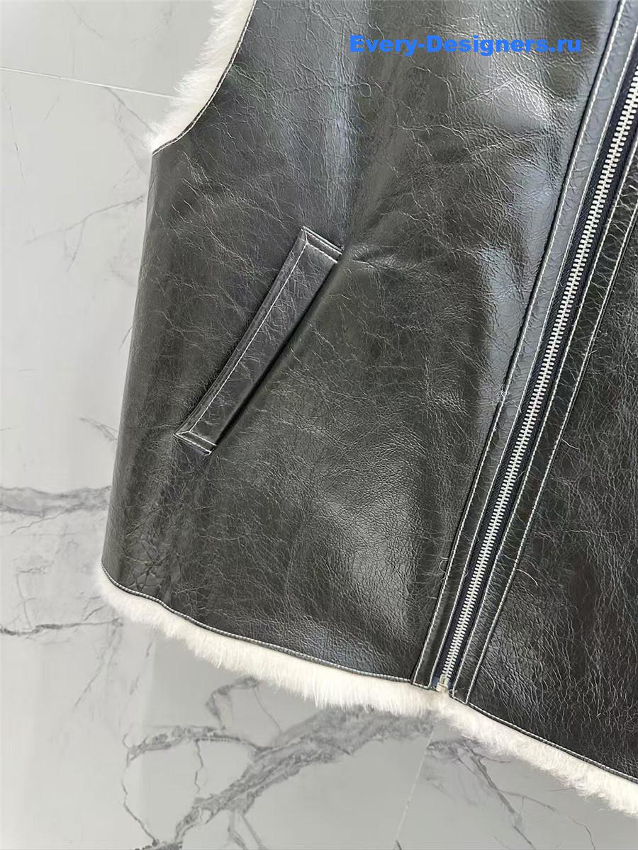 D10r sheepskin shearling vest