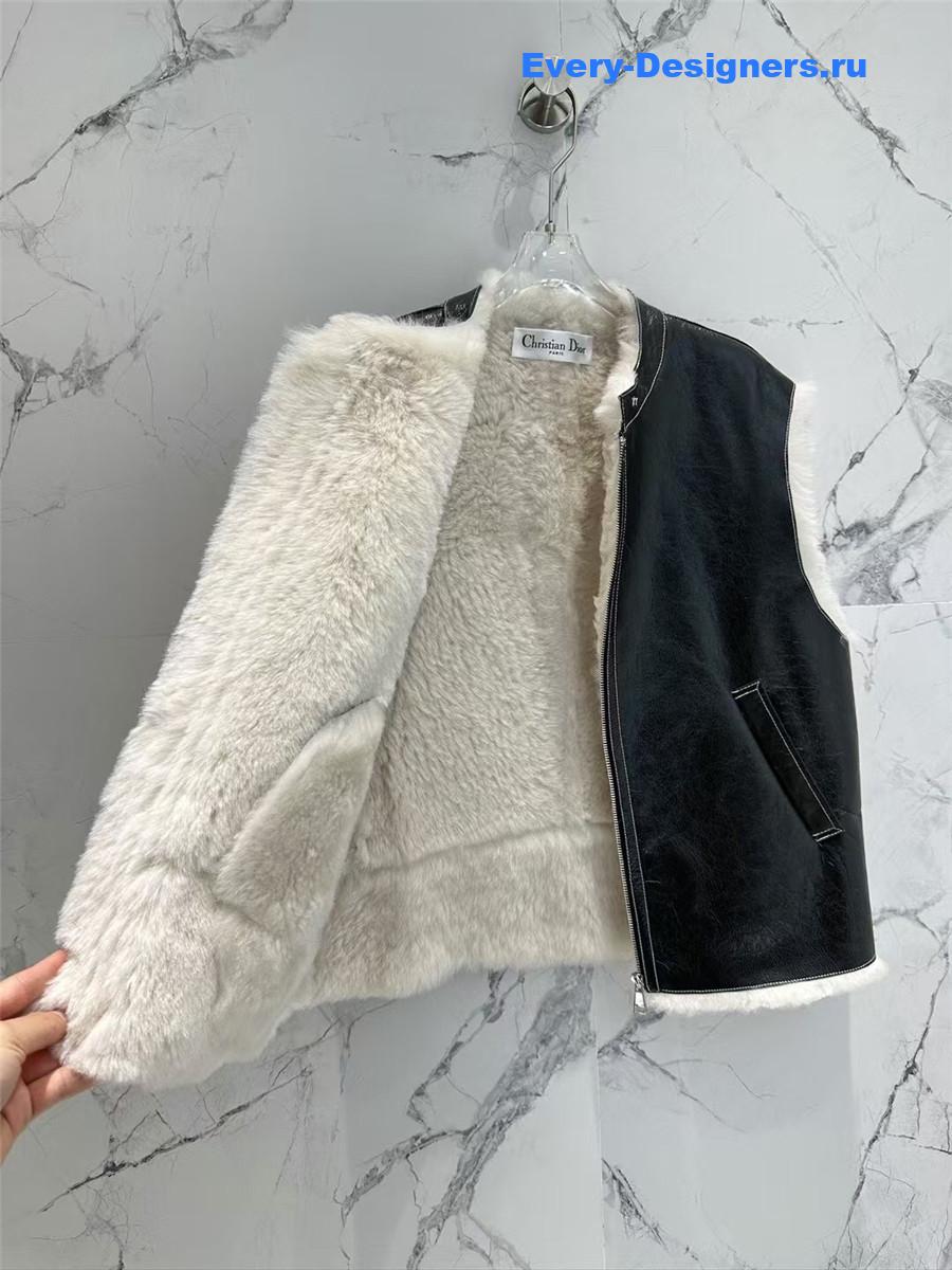 D10r sheepskin shearling vest