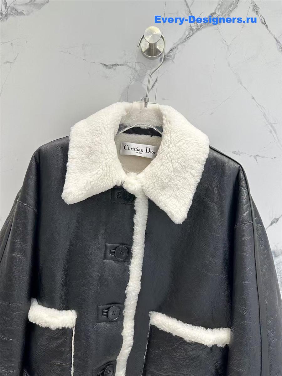 D10r double-sided sheepskin fur coat
