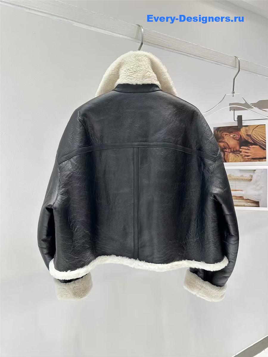 D10r double-sided sheepskin fur coat
