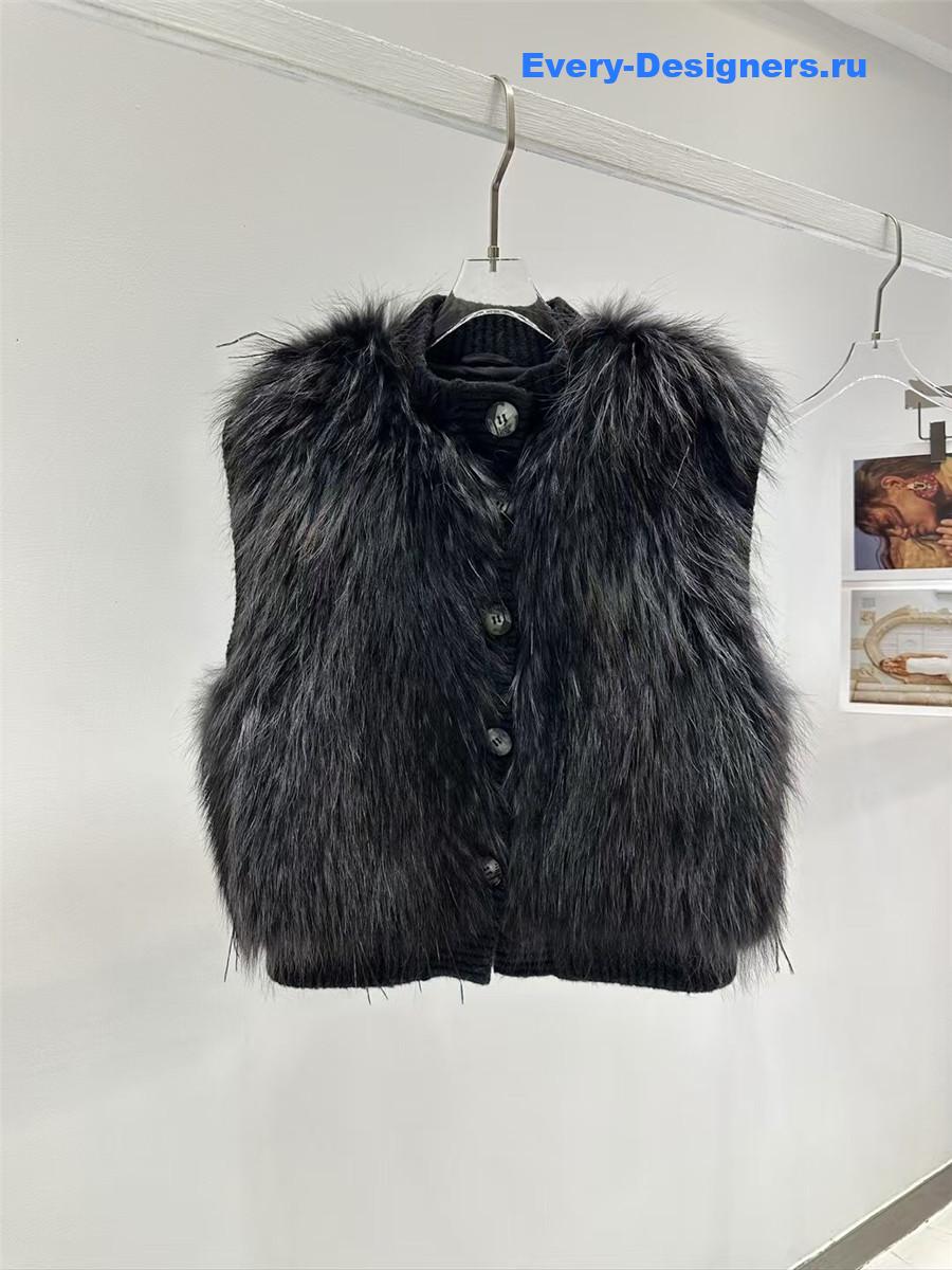 F**di fox fur vest