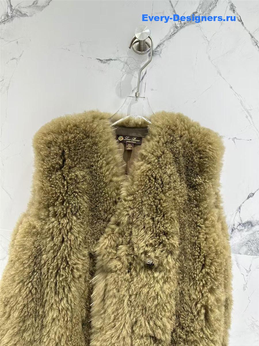 L0r0 P1ana wool and fur vest