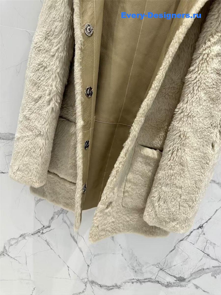 The R0w wool shearling coat