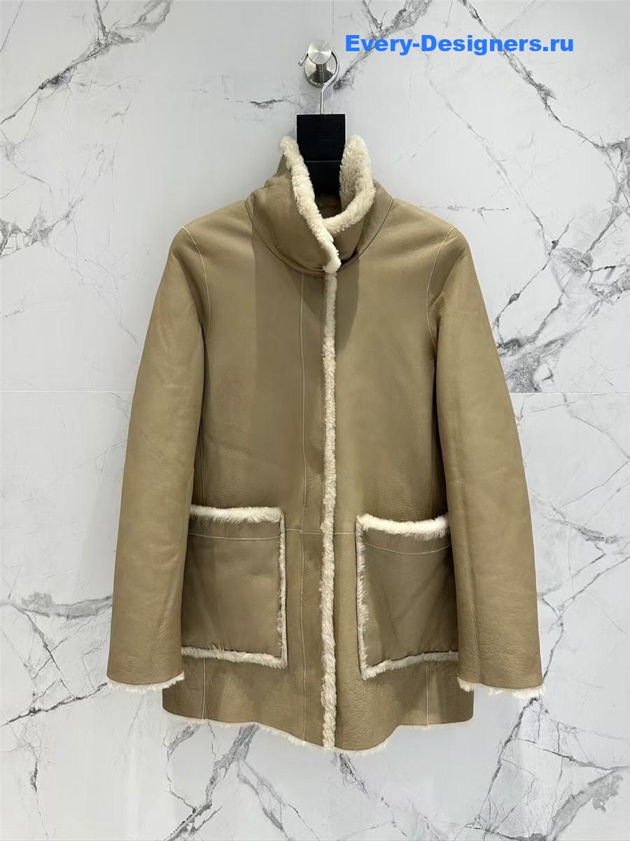 The R0w wool shearling coat
