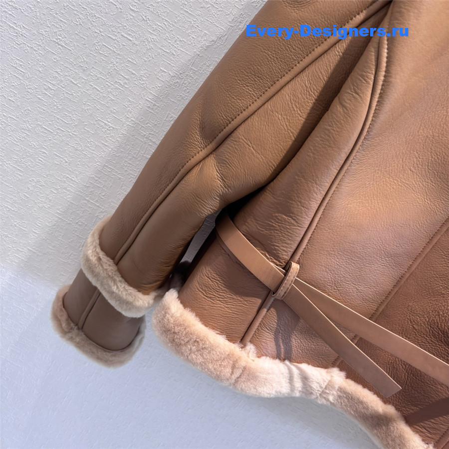 D10r sheepskin fur coat