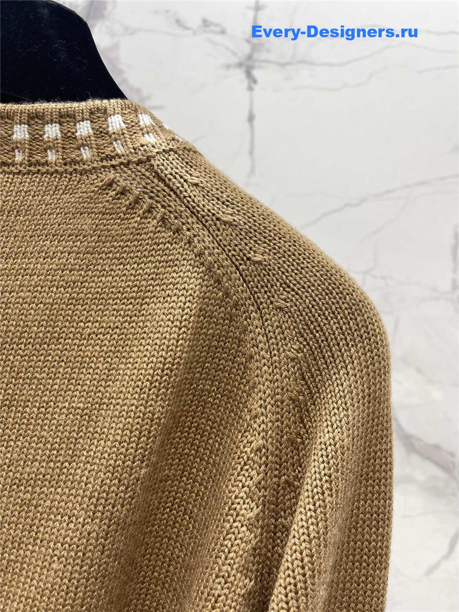 CC single-breasted knitted cardigan