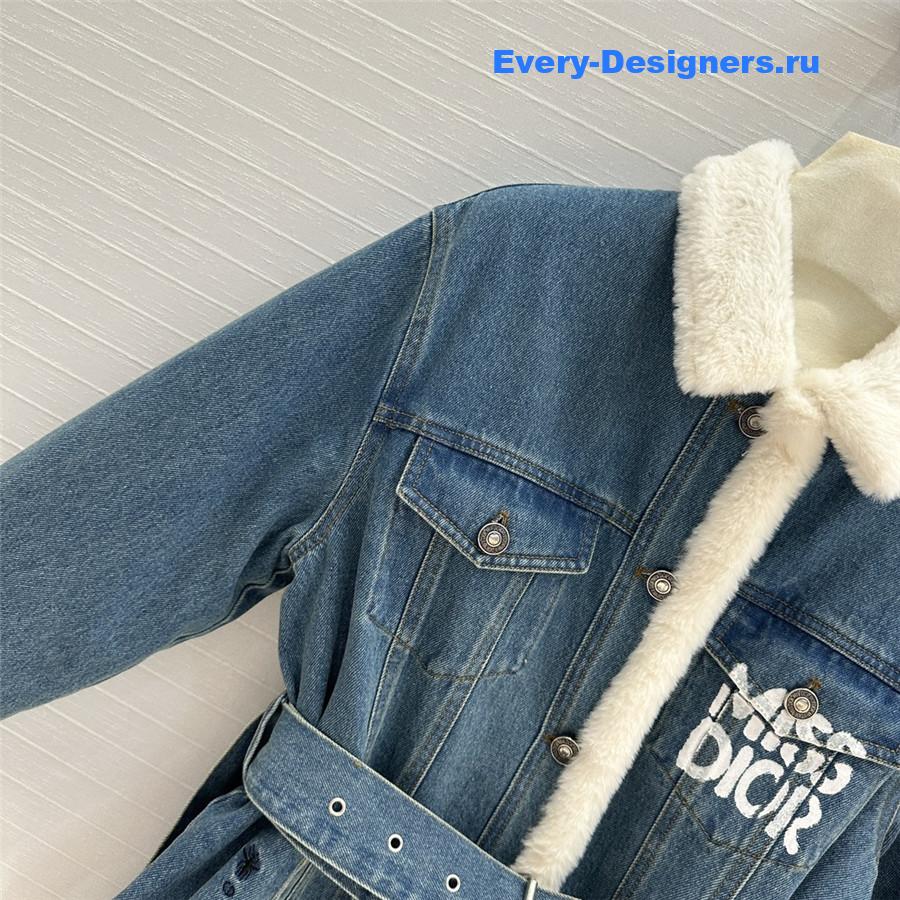 D10r graffiti print water blue denim jacket