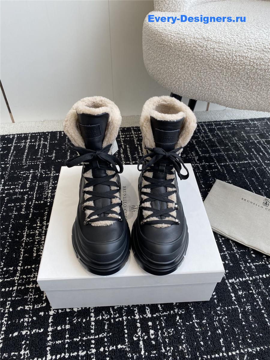 BC Black Sedue Panelled Ankle Boots