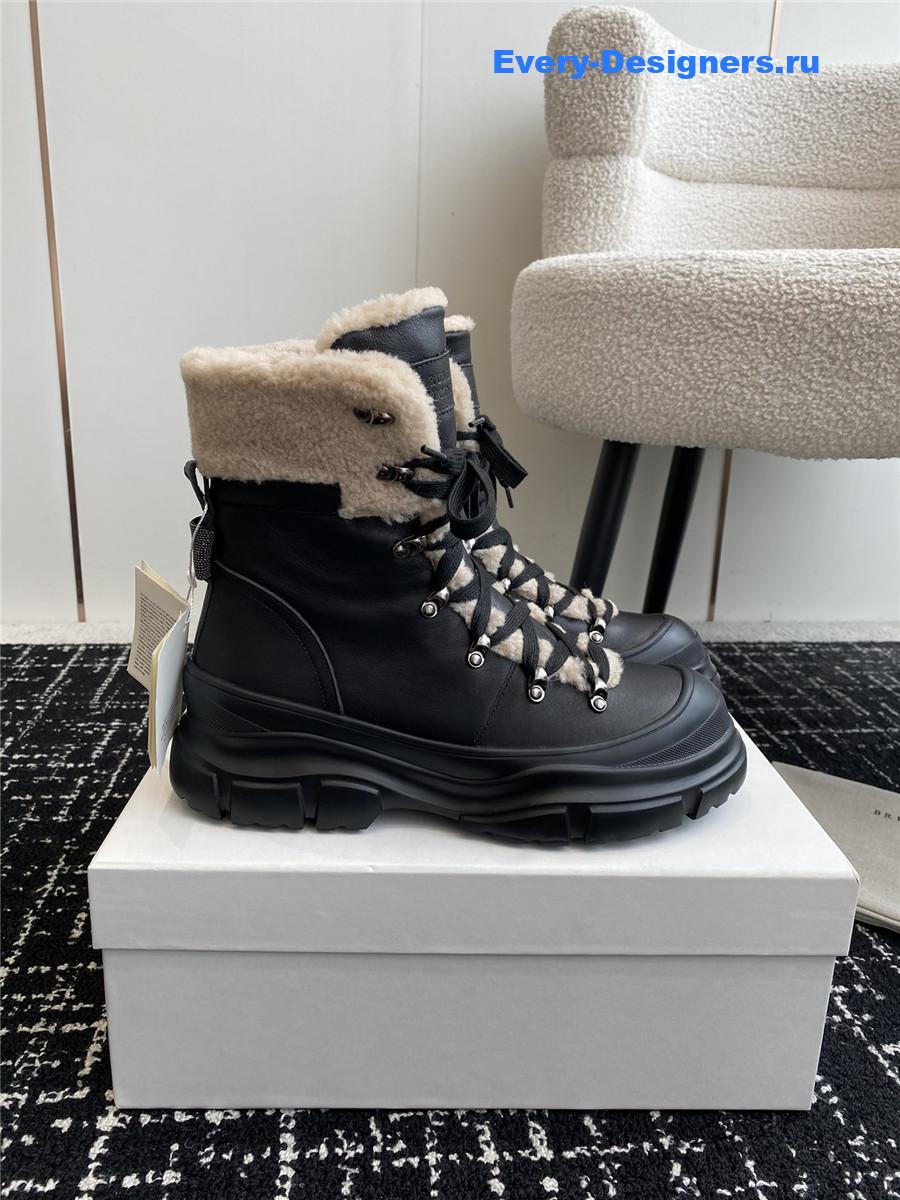 BC Black Sedue Panelled Ankle Boots
