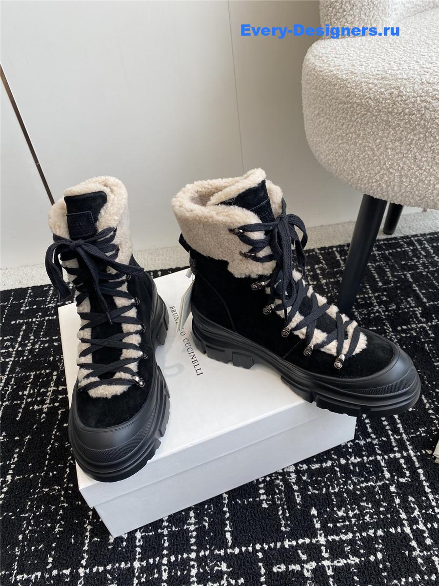 BC Black Panelled Ankle Boots