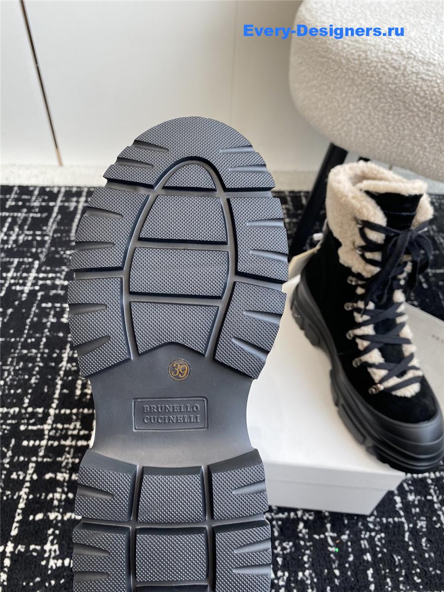 BC Black Panelled Ankle Boots