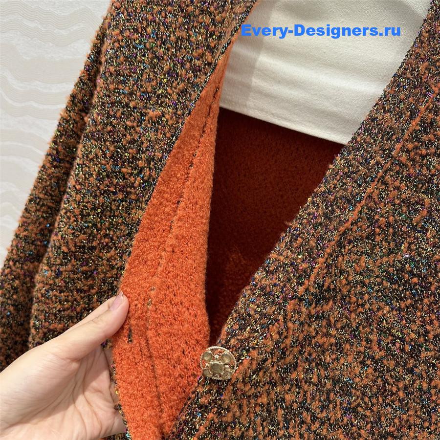 CC Iridescent Gold Yarn Cashmere Jacket