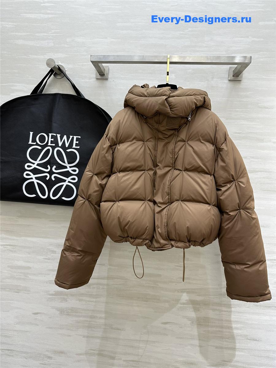 L0ew* minimalist hooded down jacket