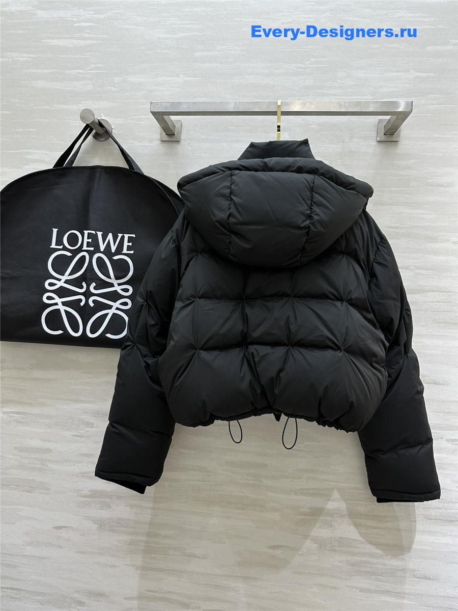 L0ew* minimalist hooded down jacket