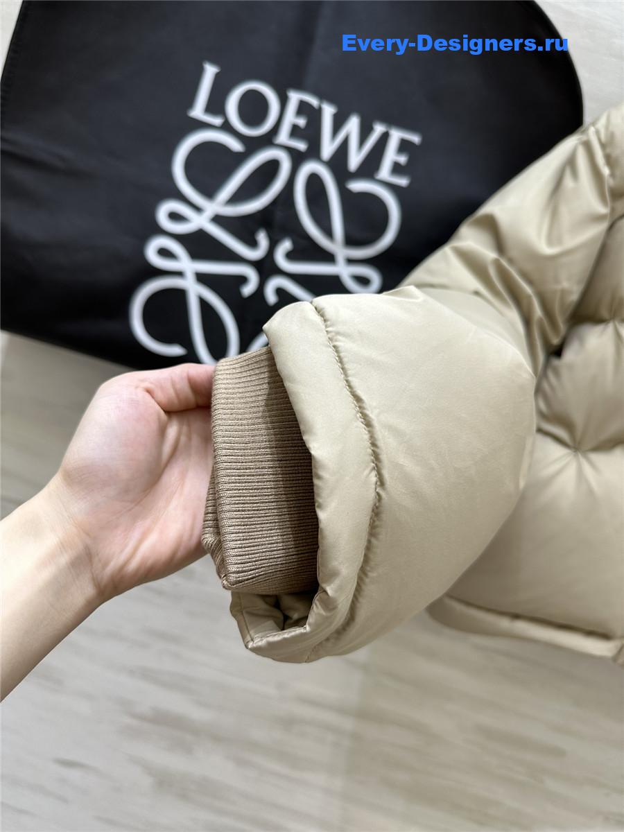 L0ew* minimalist hooded down jacket