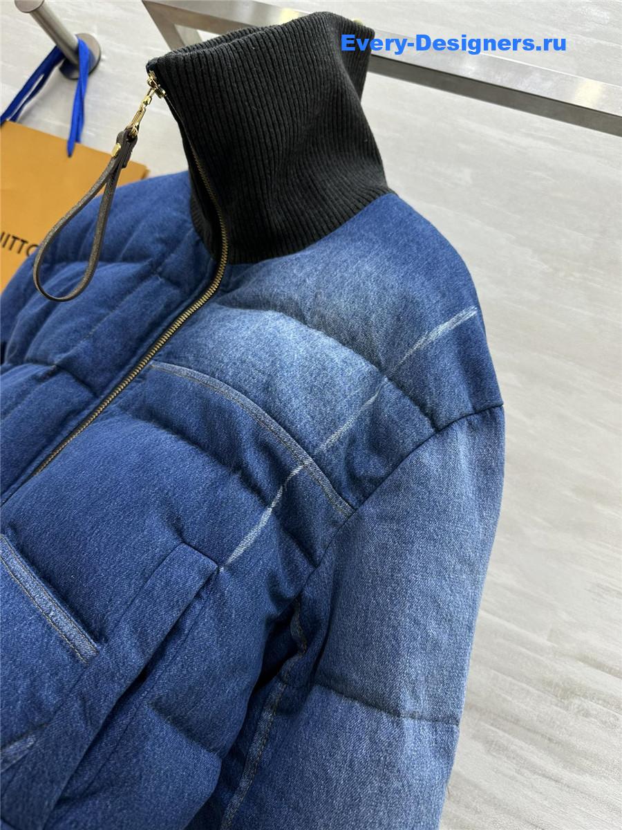 l0vis Vvtt0n lv denim jacket down coat