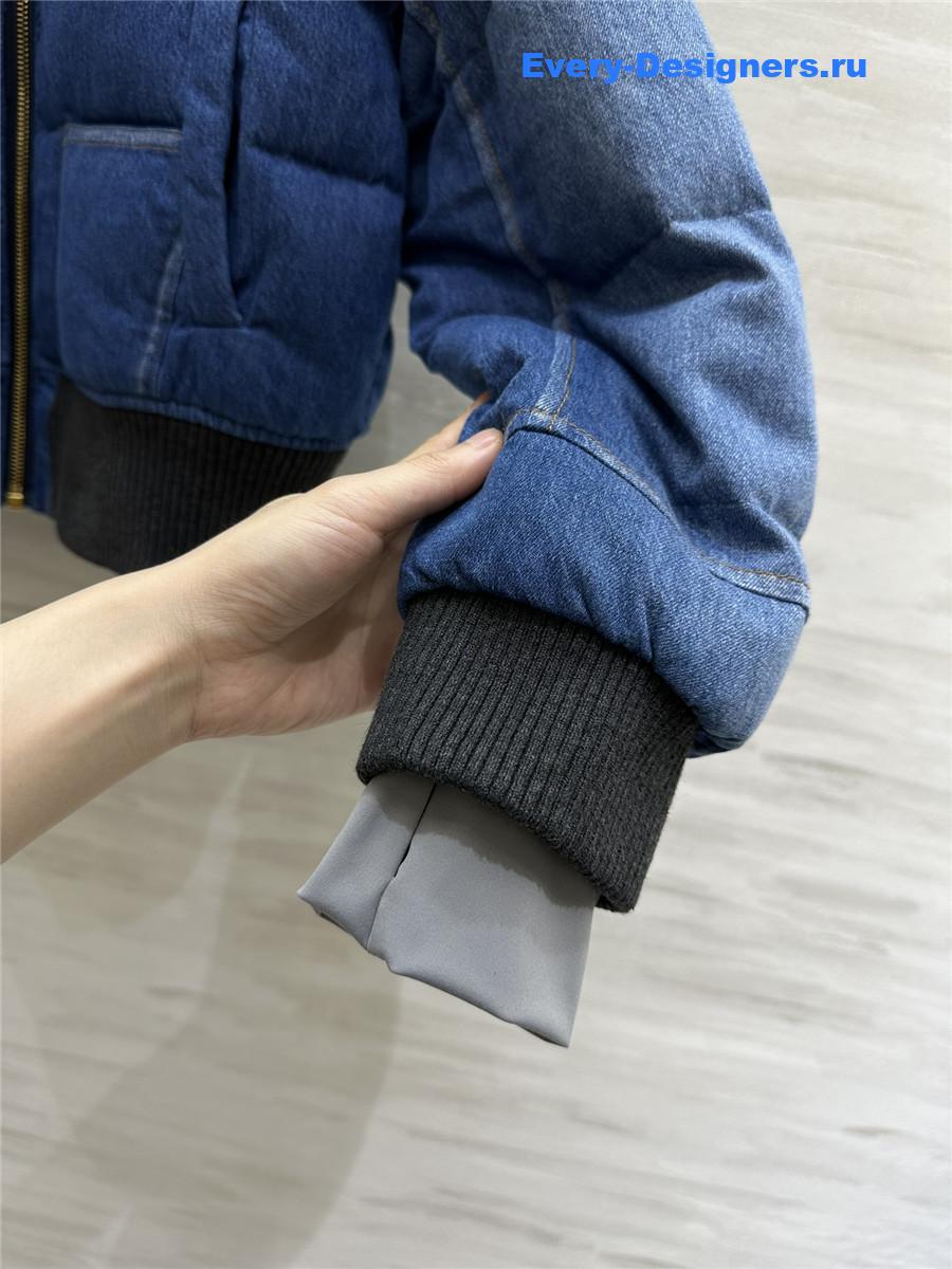 l0vis Vvtt0n lv denim jacket down coat