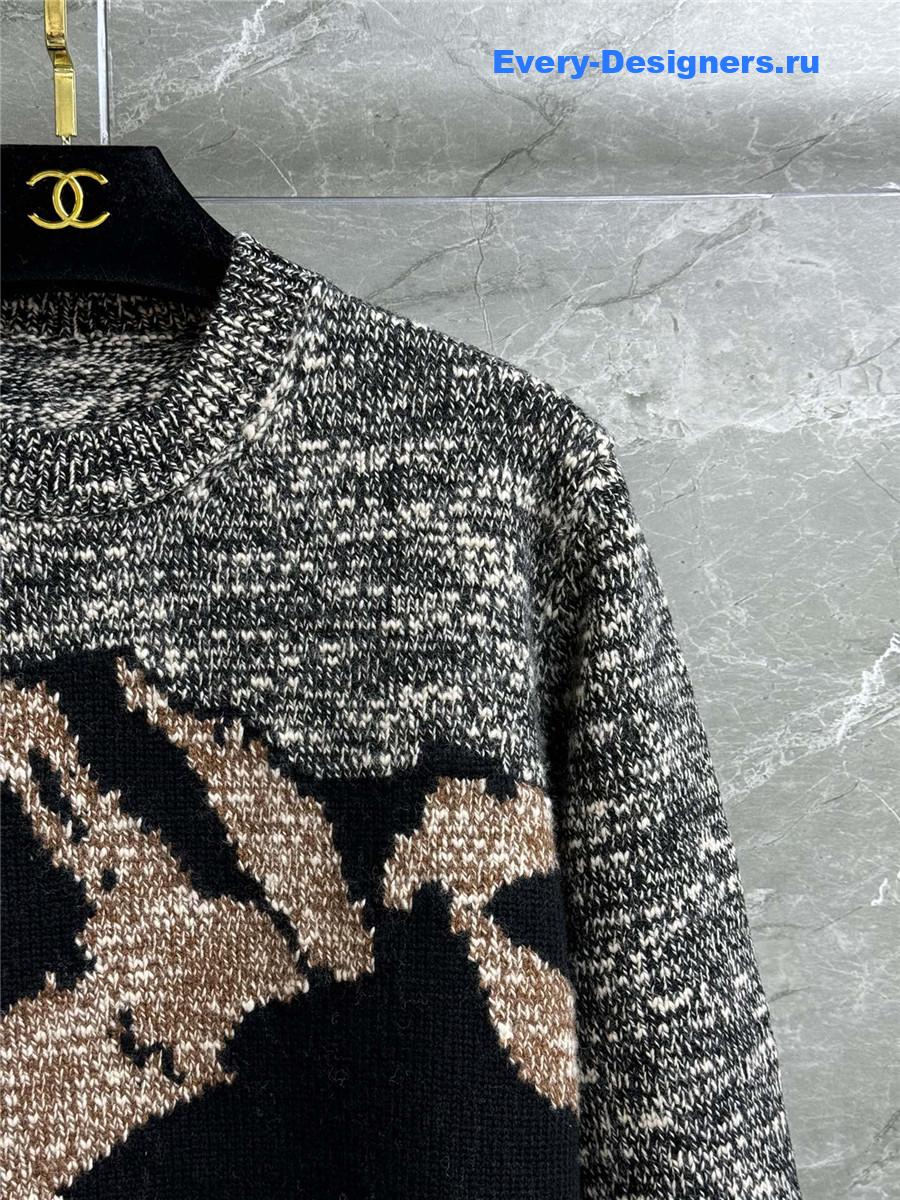 CC Snow Mountain Jacquard Sweater Grey