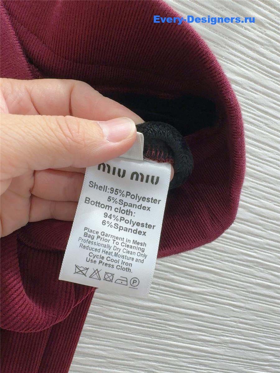 M1um1u new wide-leg trousers
