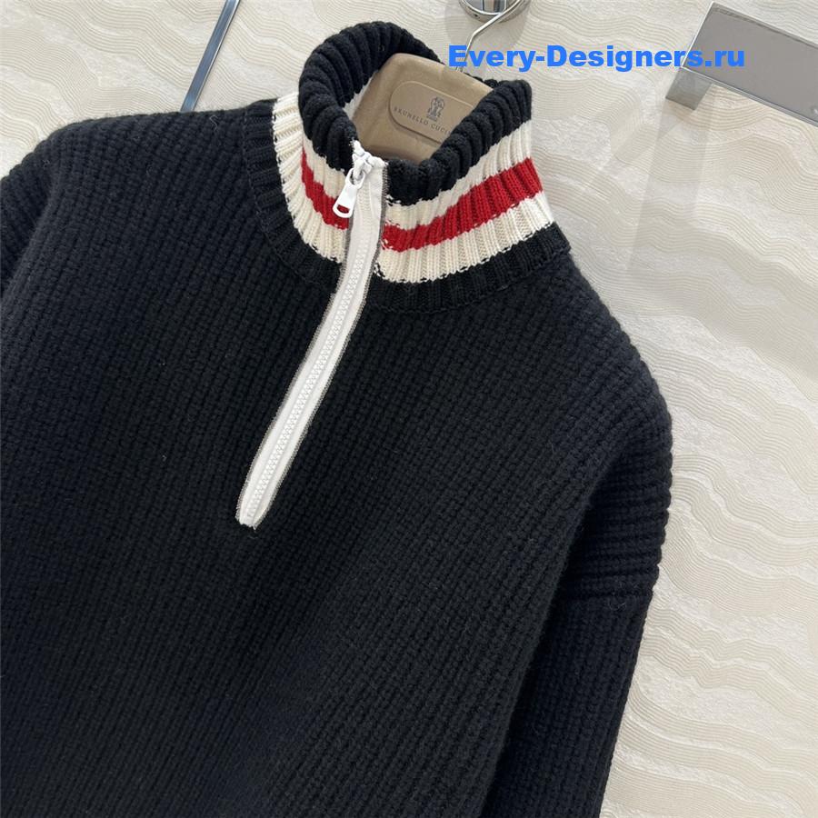 BC Cashmere Half-Zip Turtleneck Sweater