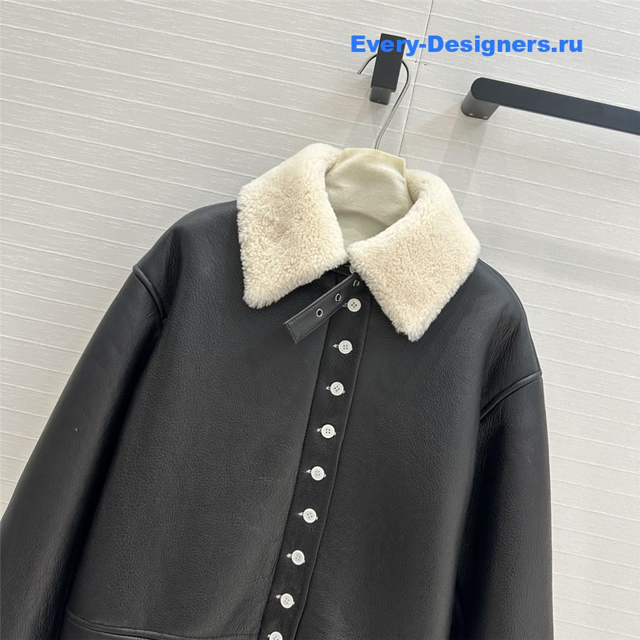 L0ew* fur casual jacket