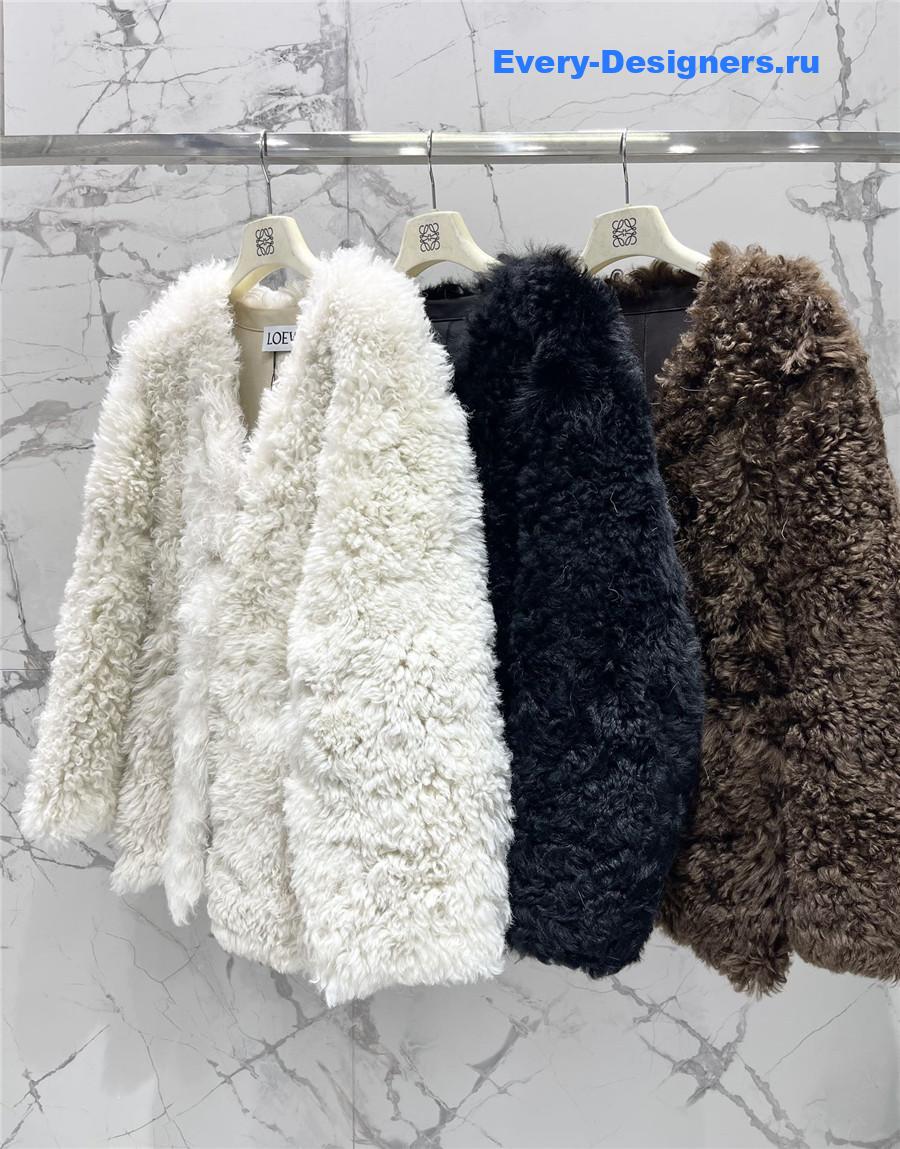 L0ew* shearling fur coat
