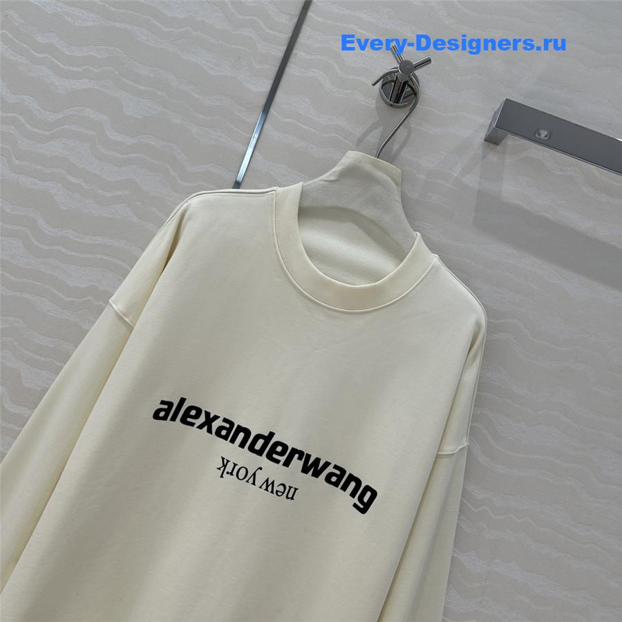 A1exa*der wang loose sweatshirt ivory