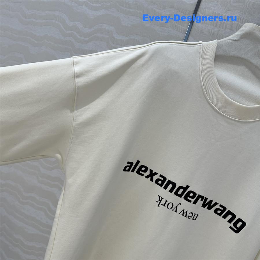 A1exa*der wang loose sweatshirt ivory