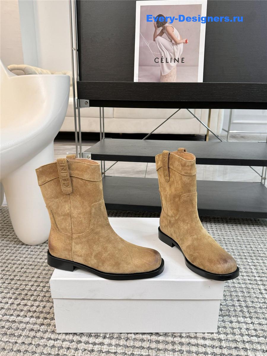 Ce1i*e western cowboy boots beige